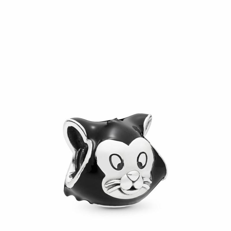 Pandora Disneyr Figaro Portrait Charm, Black Enamel - Sterling Silver/Enamel/Black - Canada | WP1566